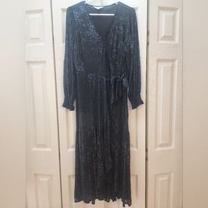 LC Lauren Conrad High Low Wrap Maxi Dress